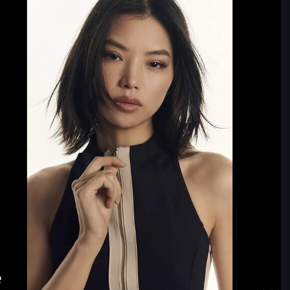 Brand New By Anthropologie Mock-Neck Moto Tank - Picture 3 of 6